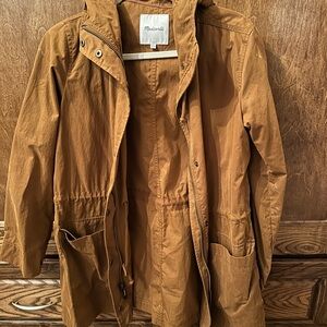 Madewell cinchable brown anorak Jacket